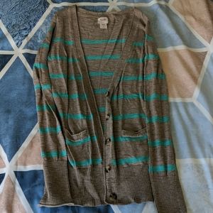 Tan and Mint Cardigan